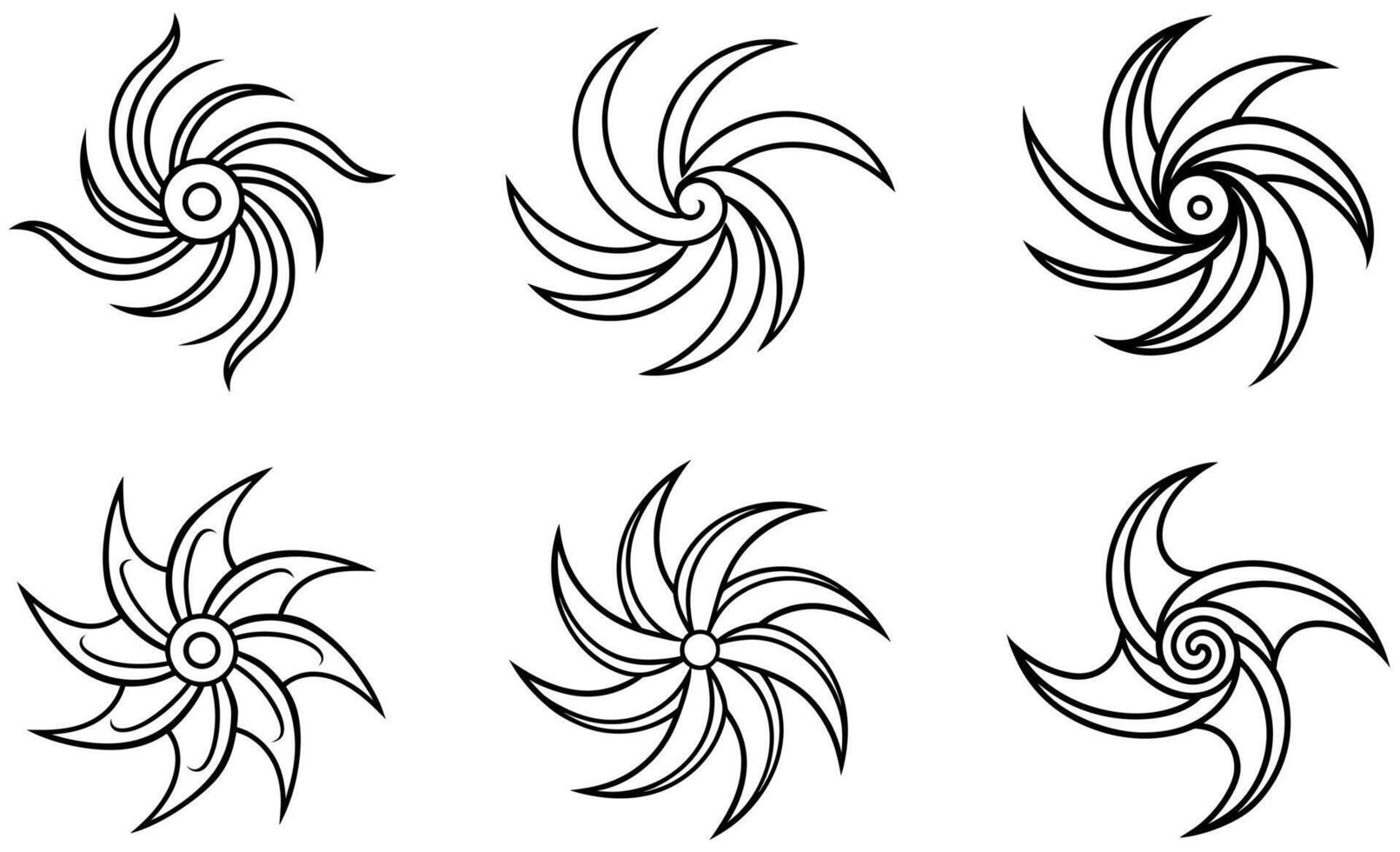 simple Spiral Wind Icon design vector