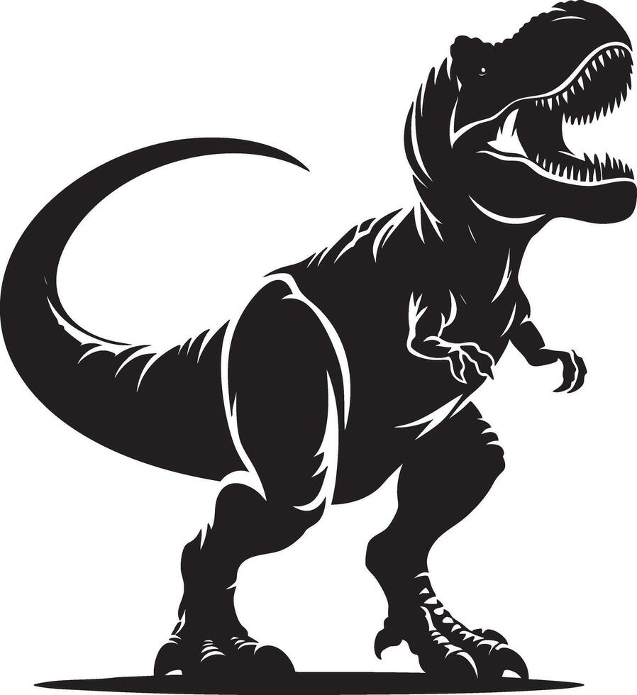 illustration of a T-rex, a wild animal symbol vector