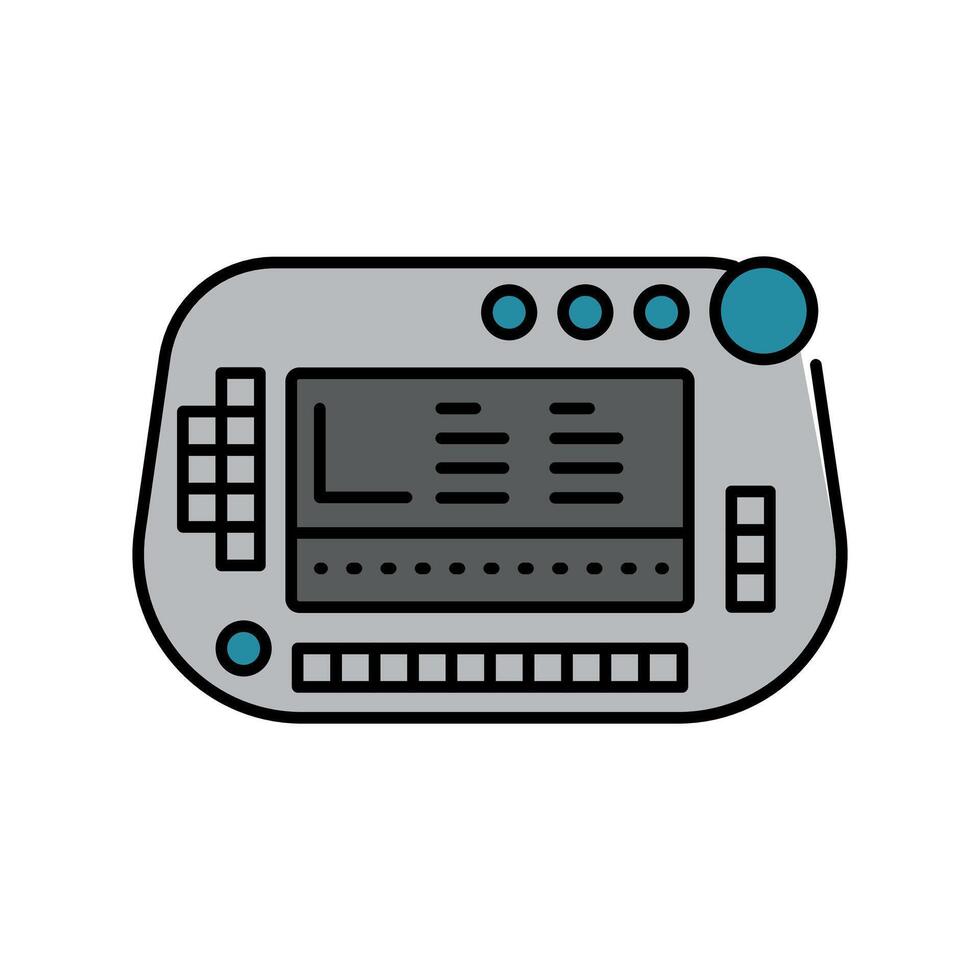 Controllers flat icon. vector