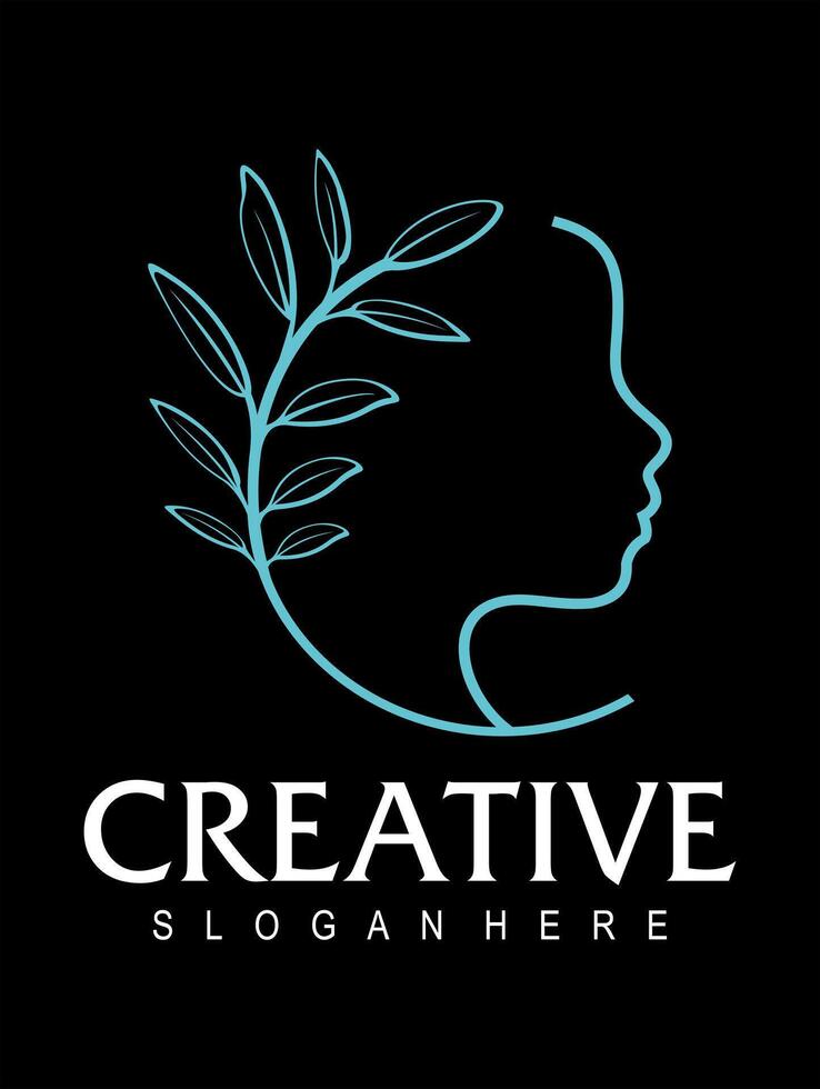 therapy consulting idea logo design vector