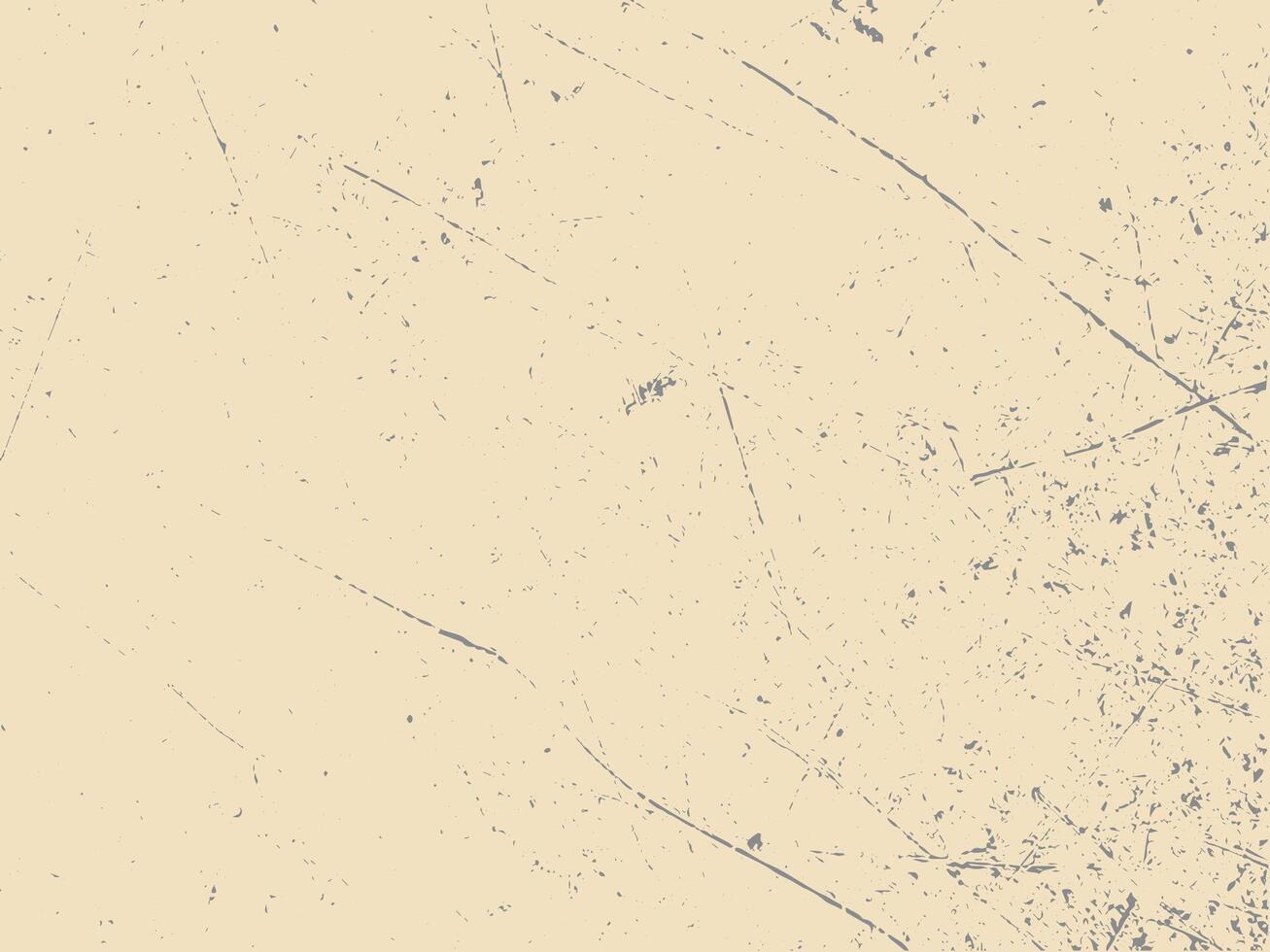 Aged Paper Grunge Texture Old Beige Surface With Cracks and Speckled Dust vector
