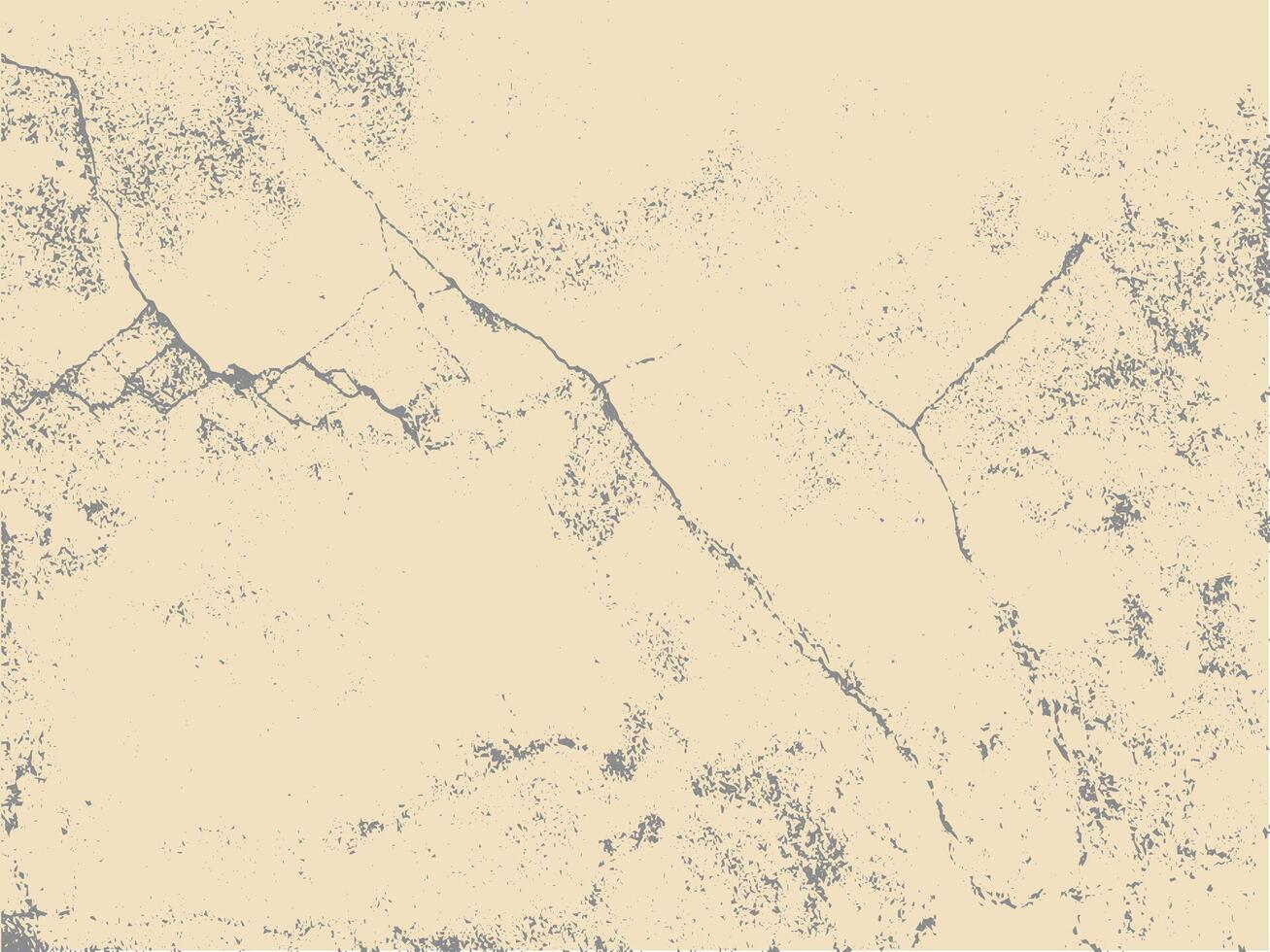 Retro Paper Texture With Cracks and Dust Old Weathered Beige Background vector