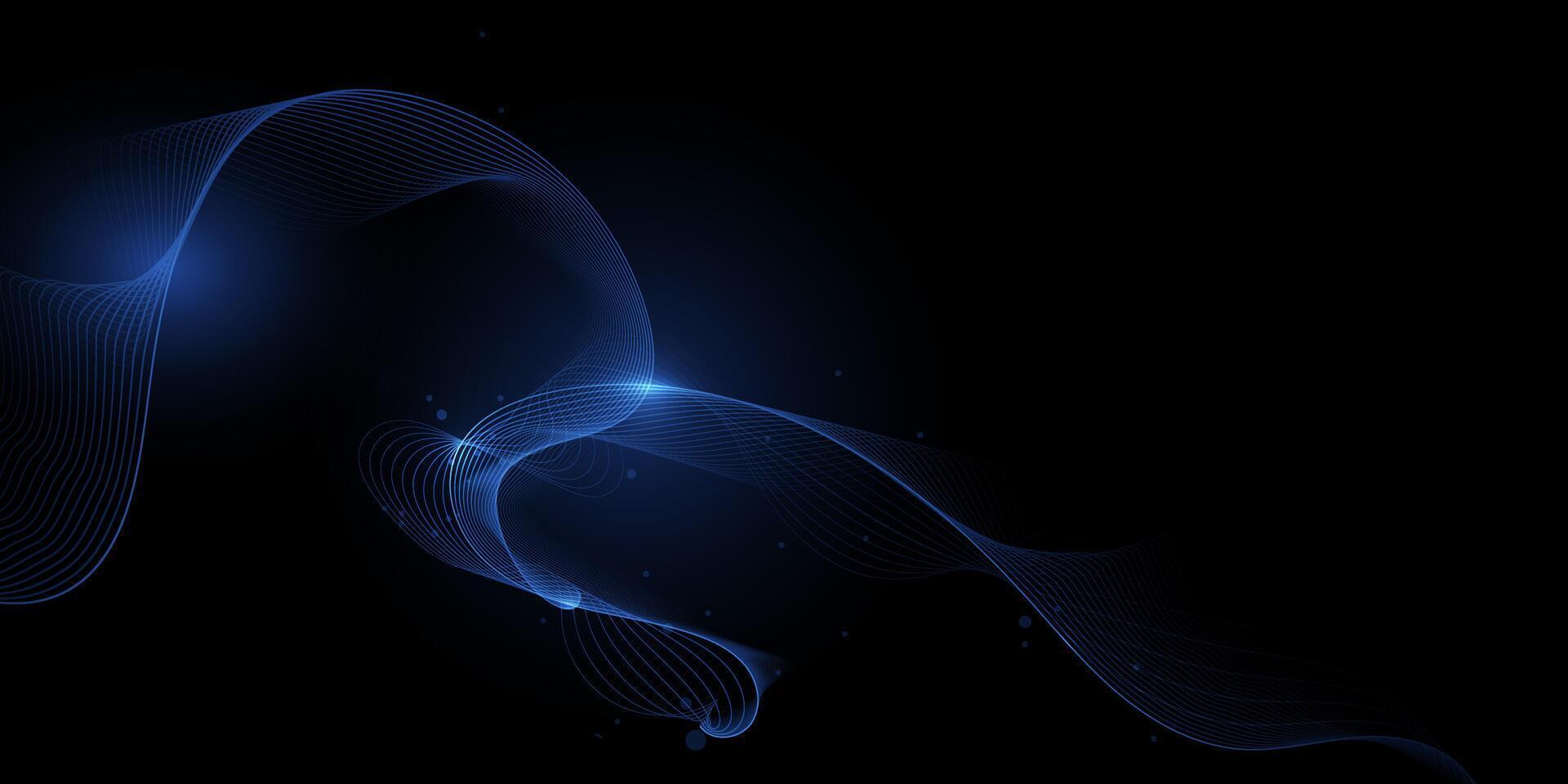 Abstract dynamic, wave particle and dot. Illustration technology background with dynamic mesh, flow particles design for banner, wallpaper. High tech, digital datum network and science concept vector