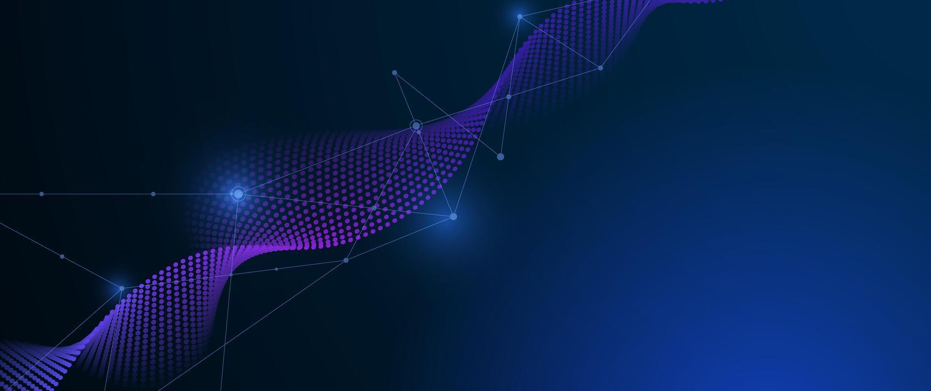 Abstract technology with molecule vector