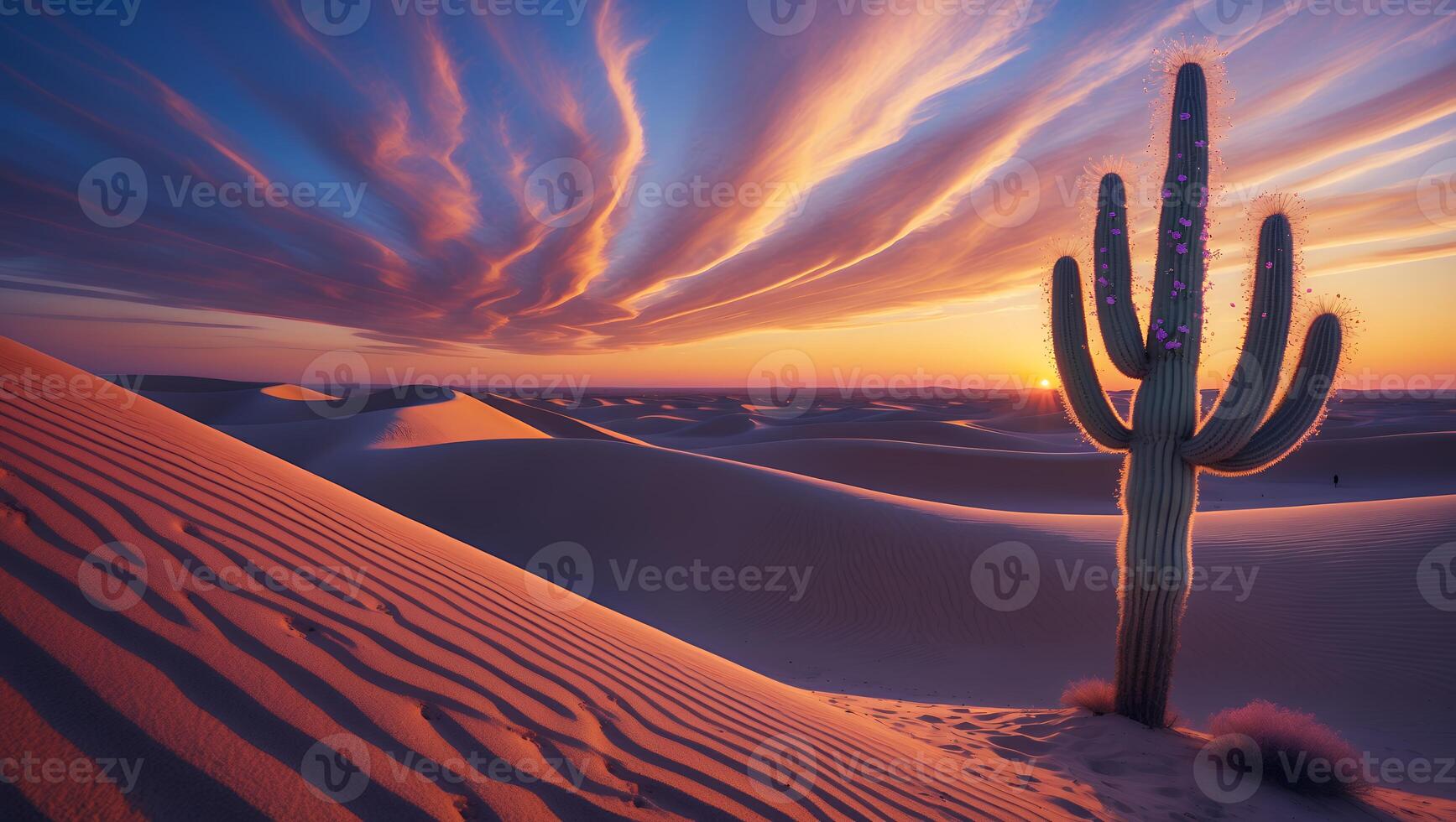 A cactus plant in the desert photo