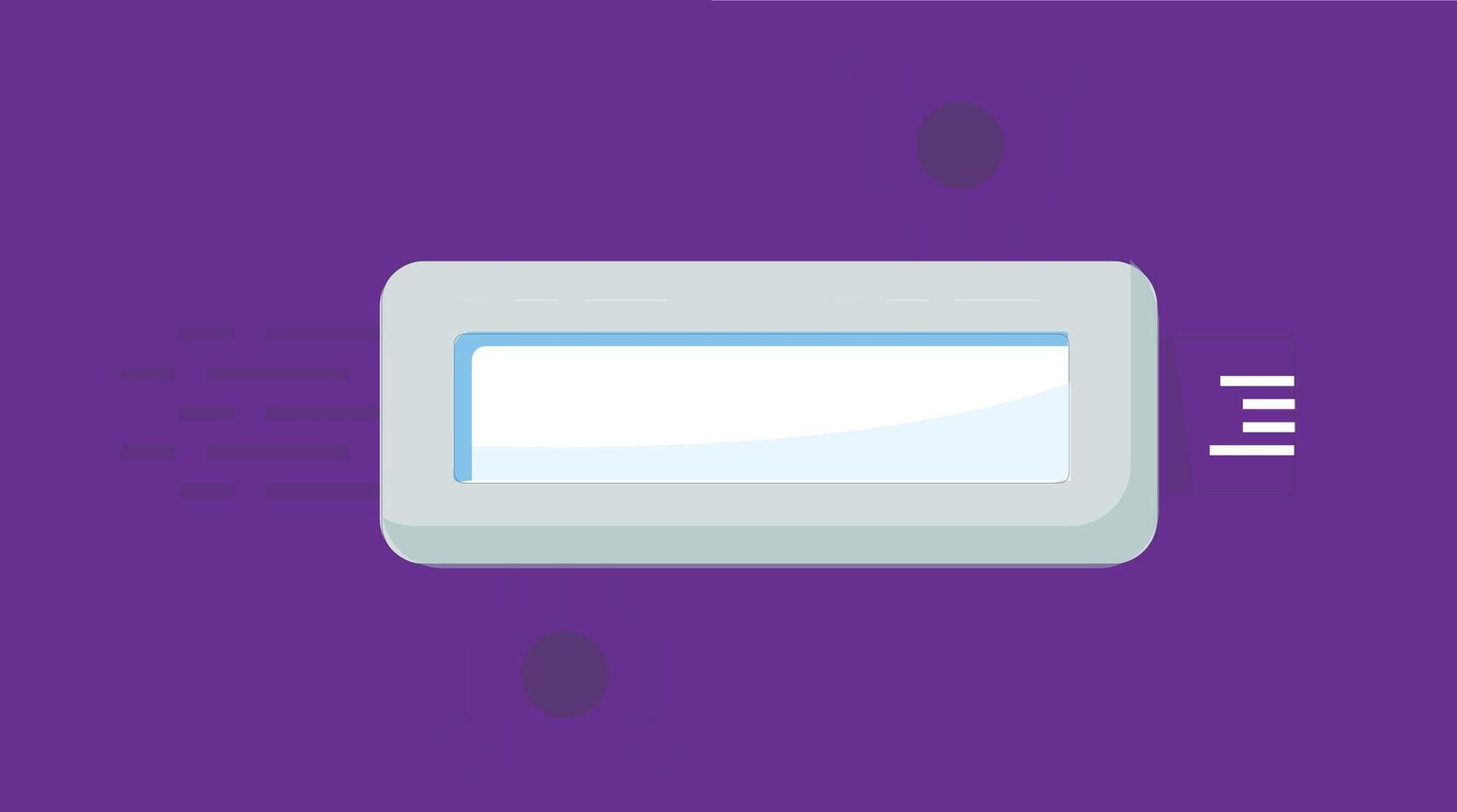 A USB memory stick isolated on a solid background, showcasing its compact design and USB connector vector