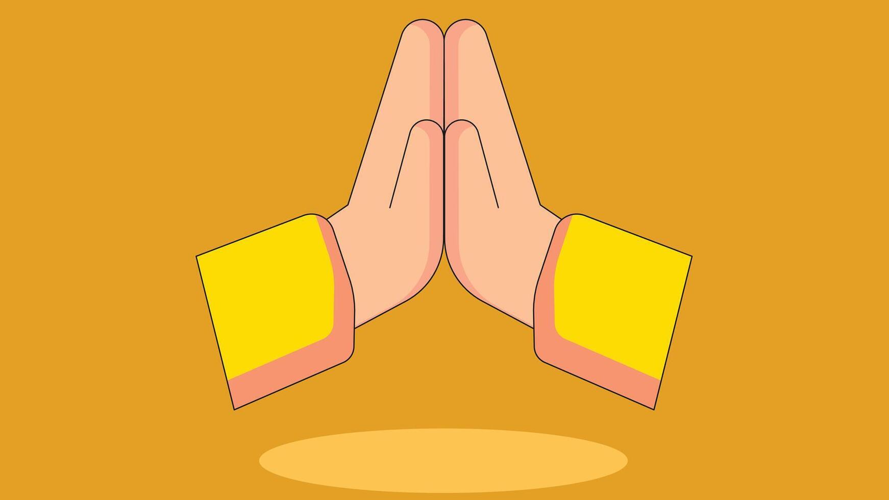 Illustration of hands shaking and giving a high five, symbolizing teamwork, agreement, celebration, and mutual support in a friendly and positive gesture. vector