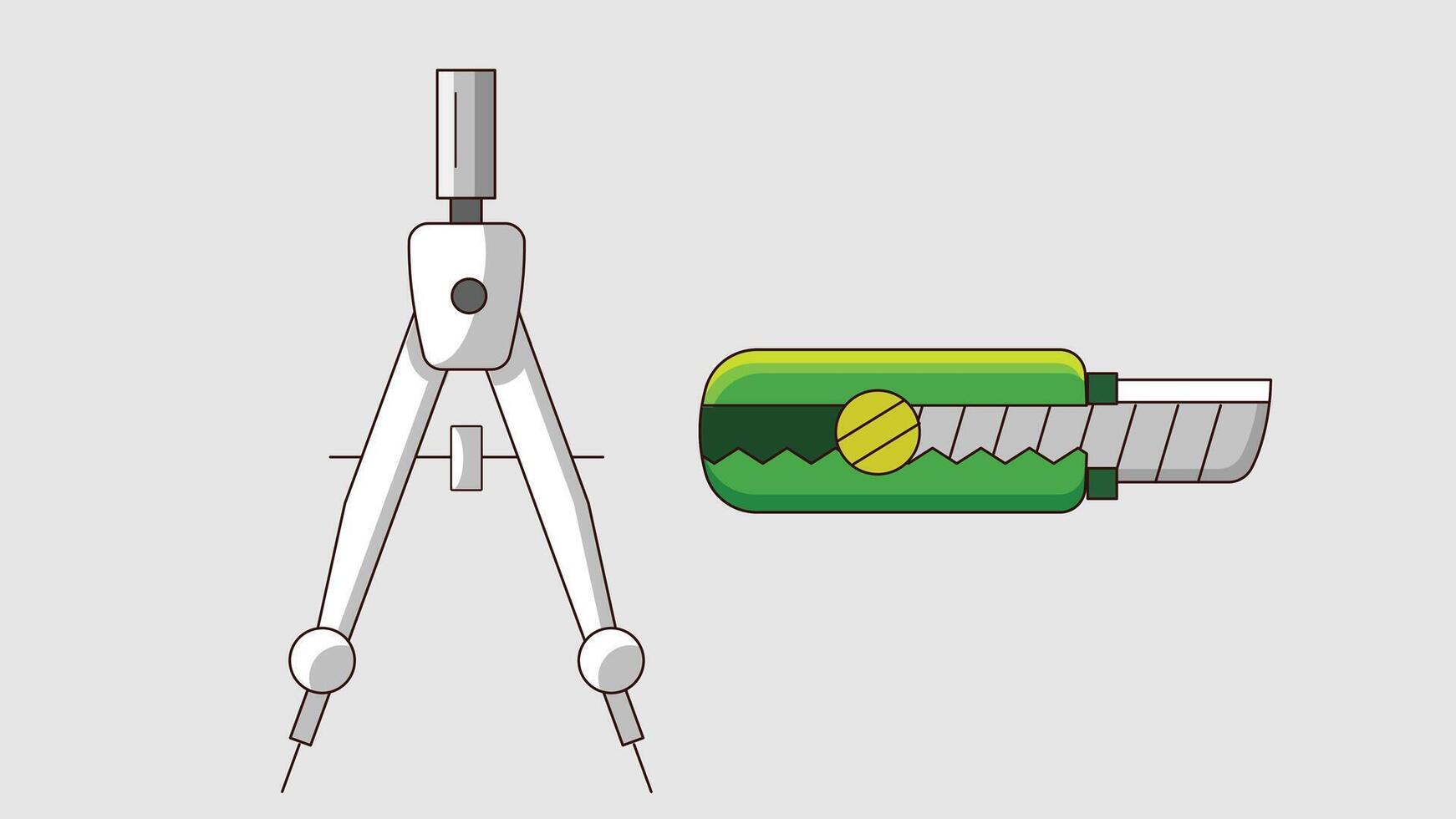 Illustration of essential school supplies for students, including notebooks, pencils, erasers, and backpacks, symbolizing readiness for learning and academic success vector