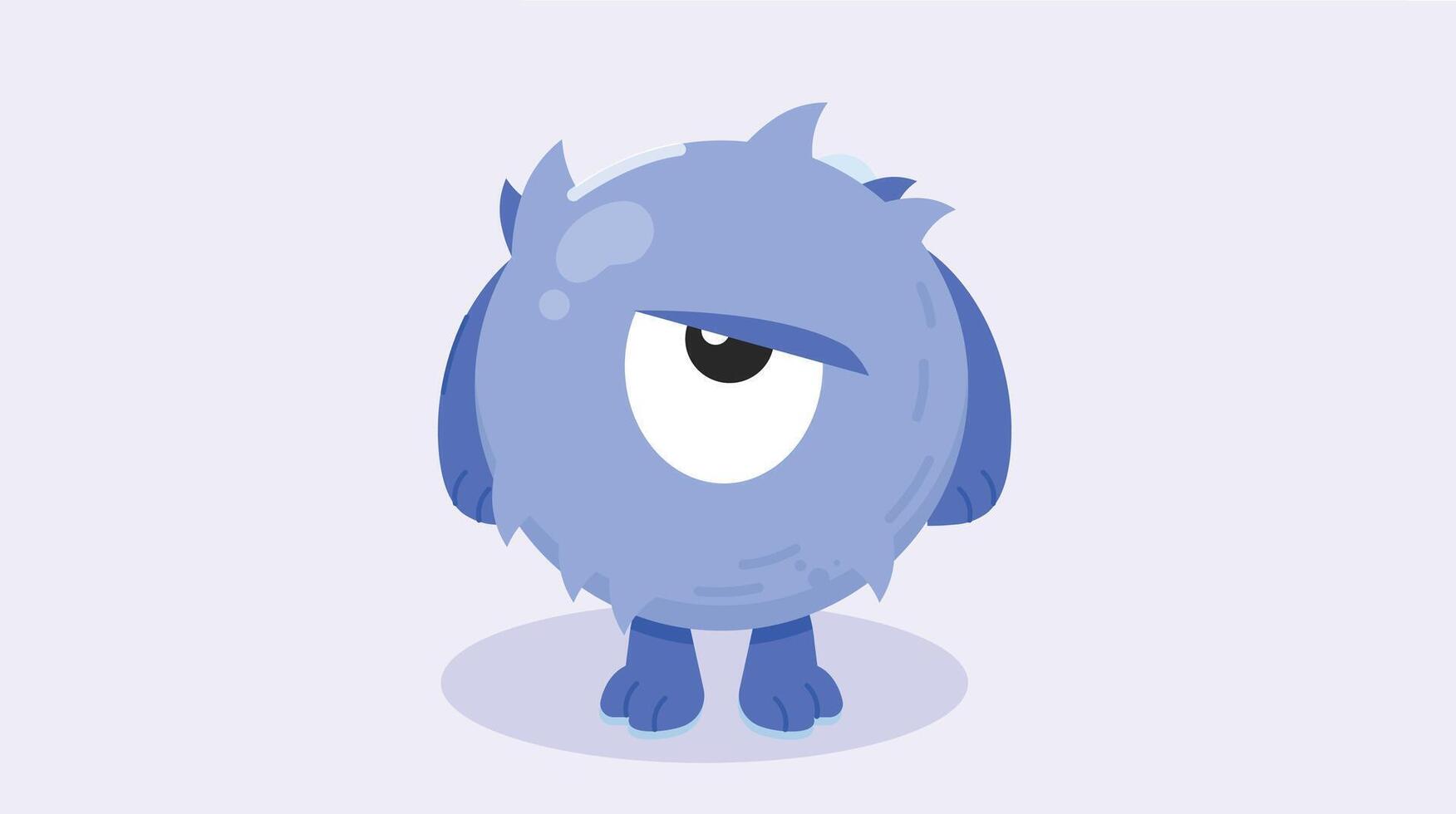 monster creature with playful features, children story books, featuring bright colors, friendly eyes, and a fun imaginative appearance vector