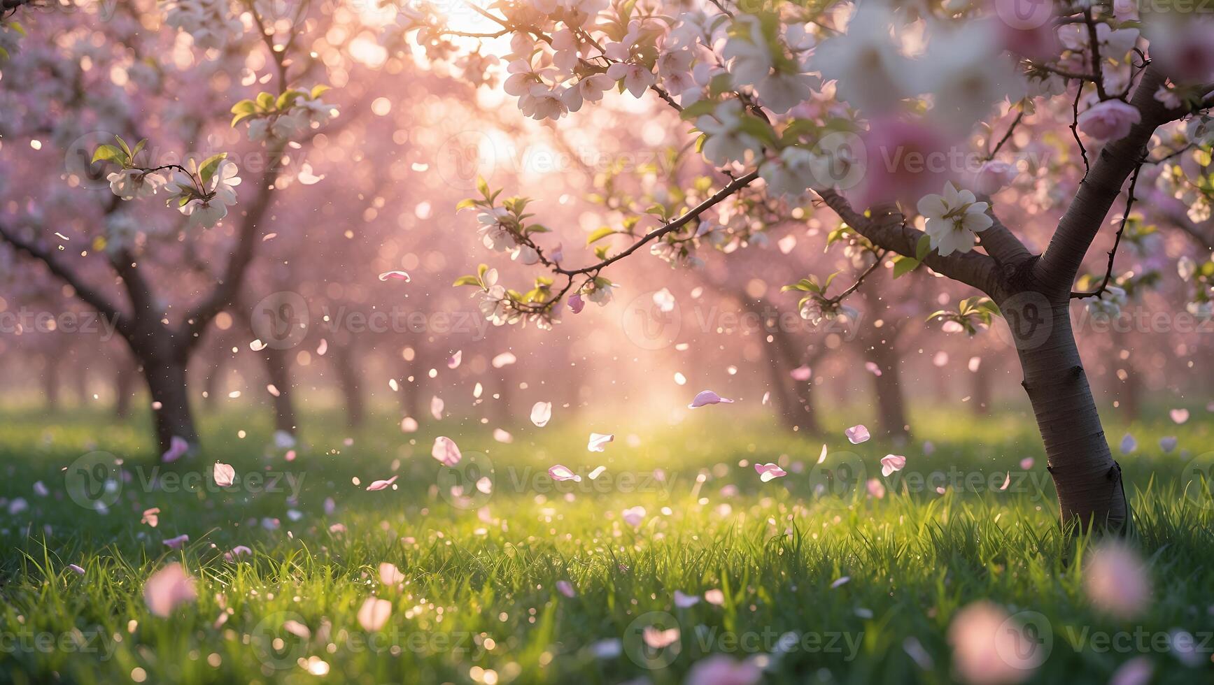 Blossom Tree with Falling Petal photo