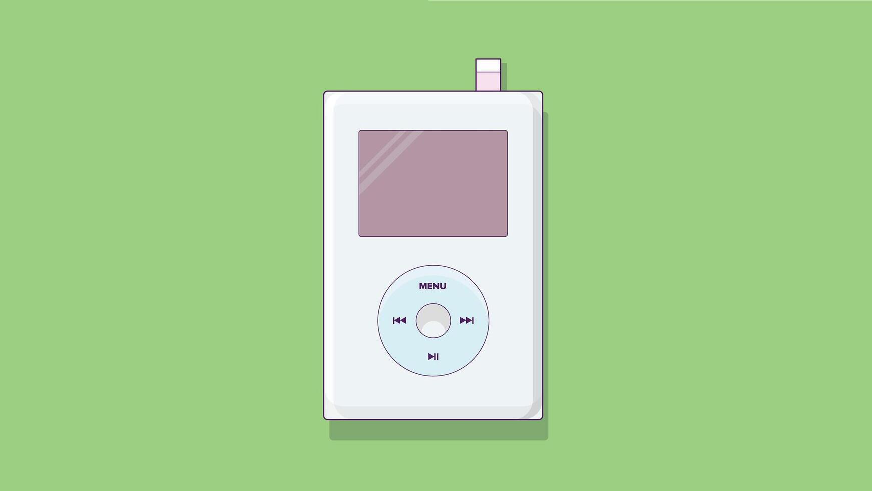 device designed for music playing, featuring a sleek and compact design vector