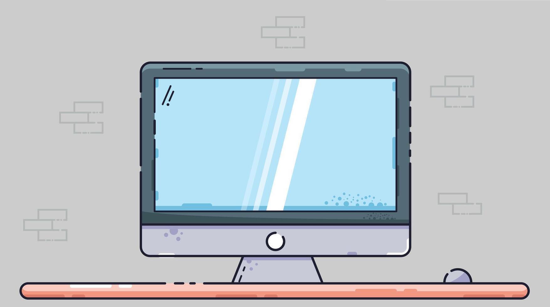 design illustration of an open laptop, angled to show keyboard and screen, representing technology, digital workspace, and modern computing on a clean solid background vector