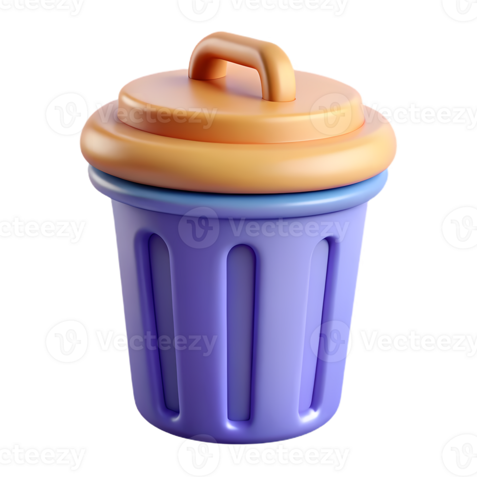 A trash can with a lid on it png
