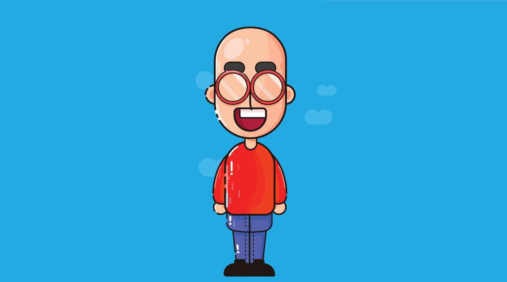 cartoon style characters with expressive faces and colorful outfits, designed for stories, animations, or playful illustrations for children and creative media vector