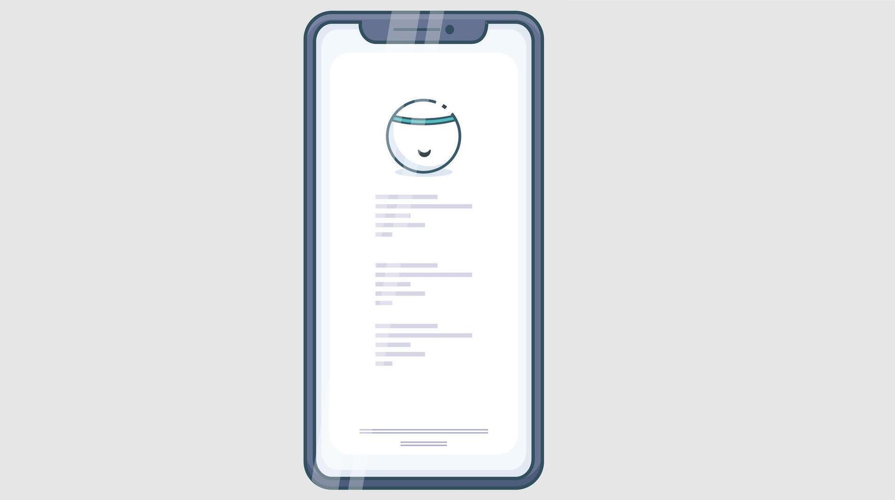 illustration of a mobile application login screen interface, featuring user-friendly design elements, input fields, icons, and a clean layout, modern digital accessibility vector