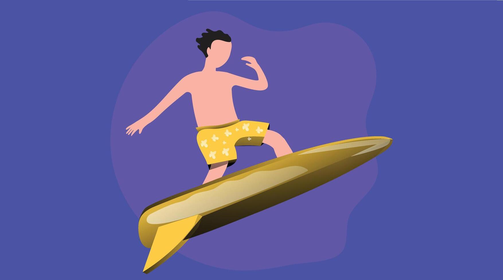 A skilled surfer riding the waves on a vibrant ocean, showcasing athleticism and balance, as the man expertly maneuvers through the water, embracing the thrill of the sport vector