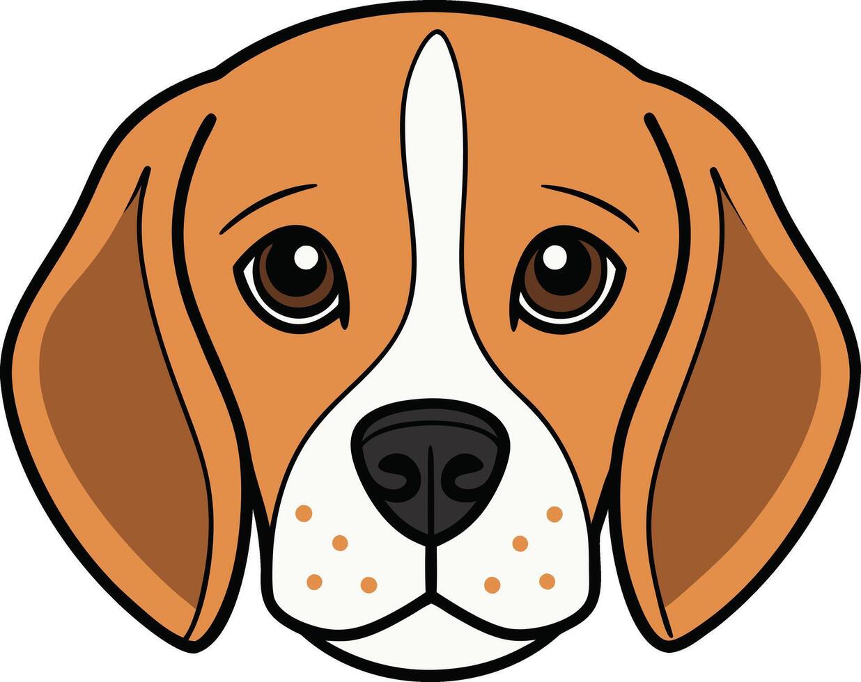 Playful Beagle Dog Clipart Lovable Hound Art for Pet Projects, Crafts Decor vector