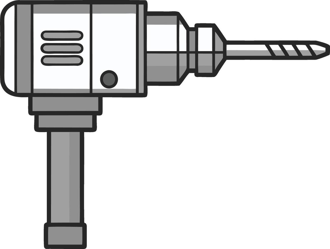 Power Drill Machine Clipart High Impact Tool Art for DIY Construction Projects vector