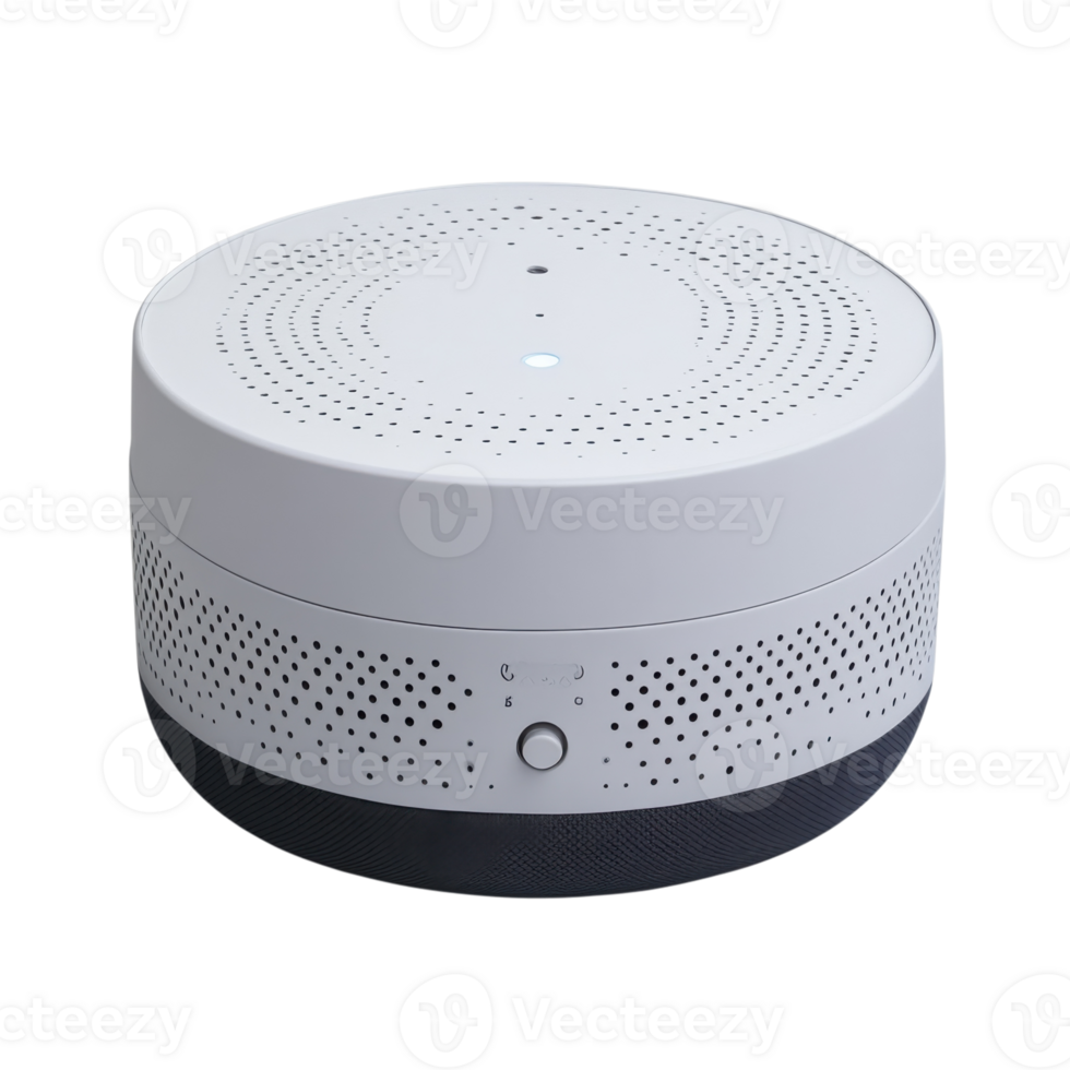White round humidifier on transparent background png