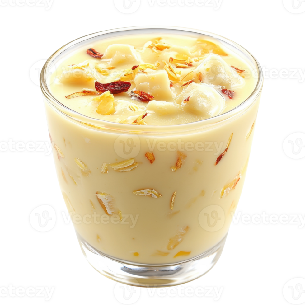 Lassi drink in a glass on transparent background. png