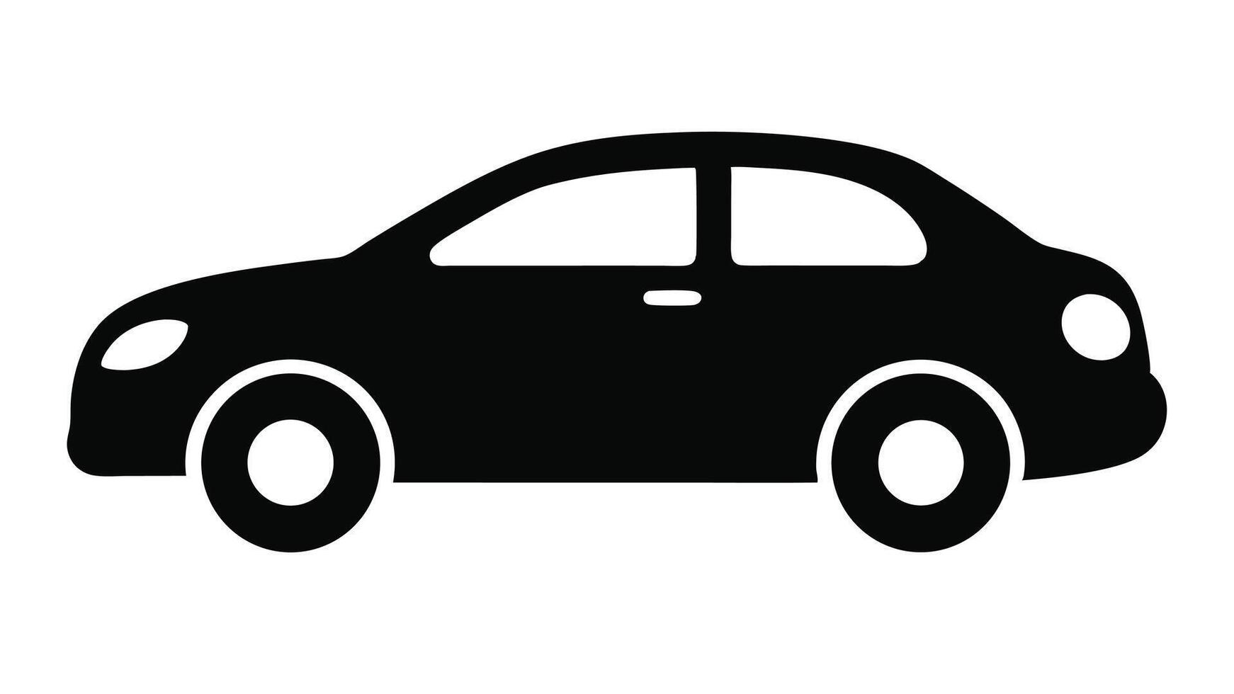 car icon on white background illustration vector