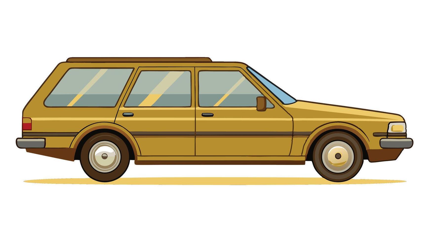 Car icons, , flat cartoon a cartoon car on a white background vector