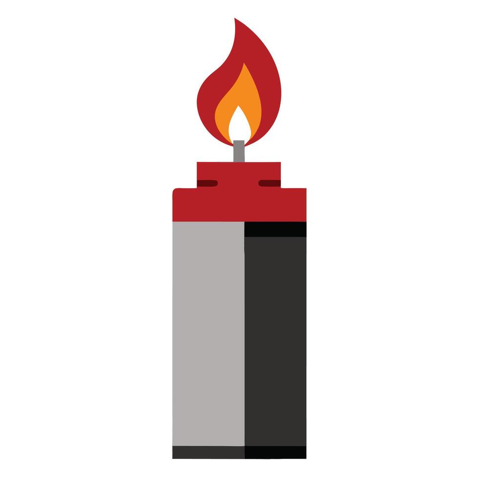 Lighter icon. Flat illustration of lighter icon for web design vector
