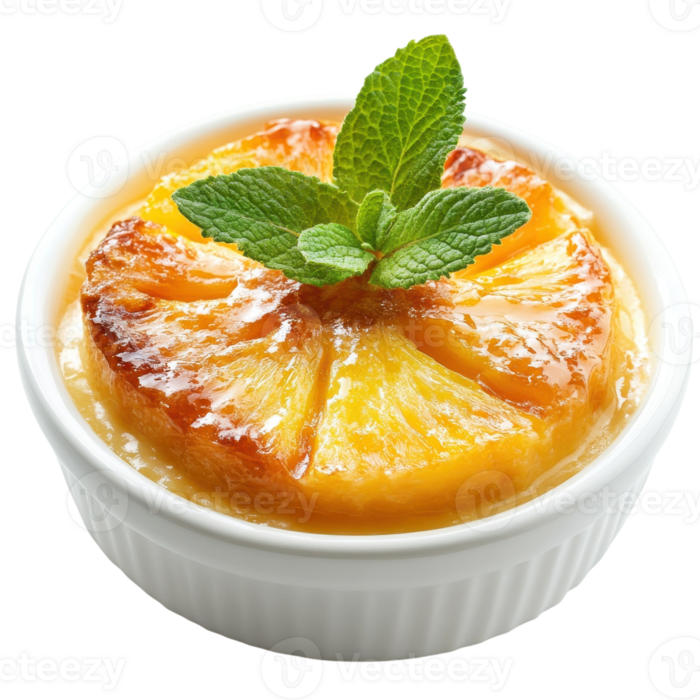 Pineapple upside down on transparent background png