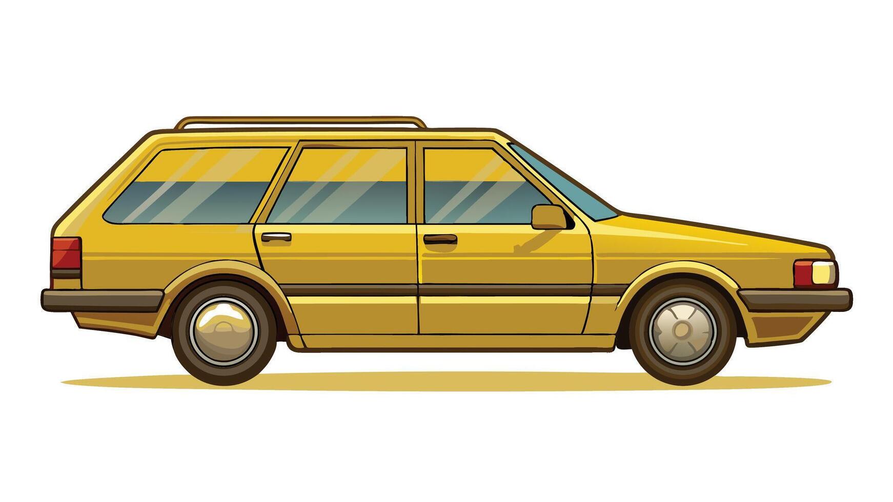 cartoon car on white background illustration vector