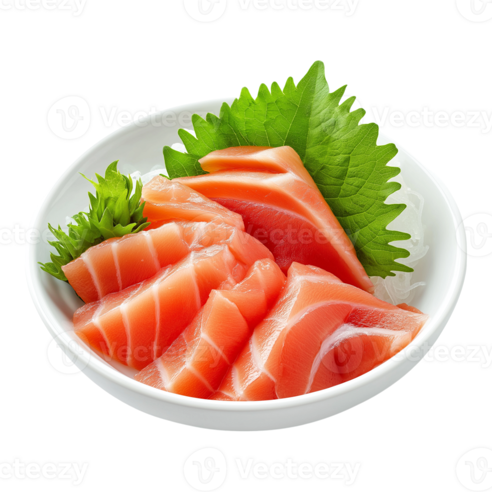 Salmon in a bowl on a black background png