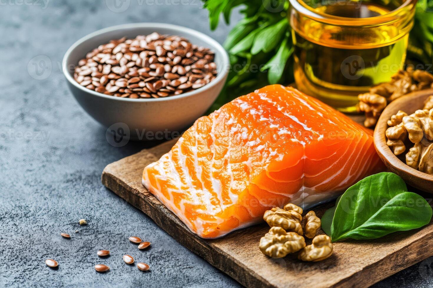 Food rich in omega 3 fatty acids and healthy fats, promoting heart health and overall well being photo