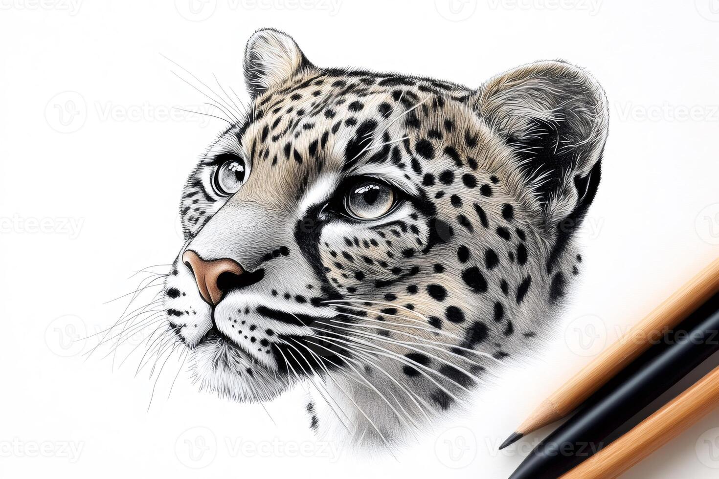 Leopard gazing into the distance, a stunning wildlife portrait photo