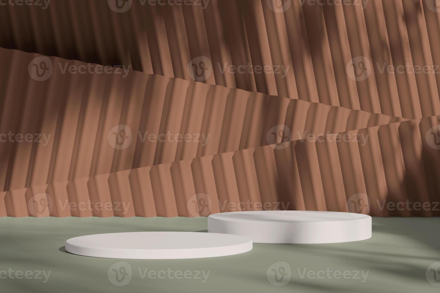 A minimalist podium with a clean, modern background, complemented by soft, diffused shadows for a professional setting. photo