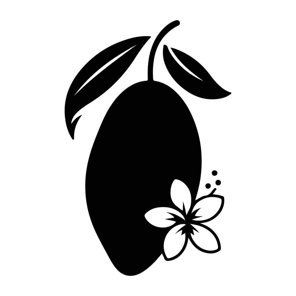 Tropical Mango and Pear Tree Clipart vector