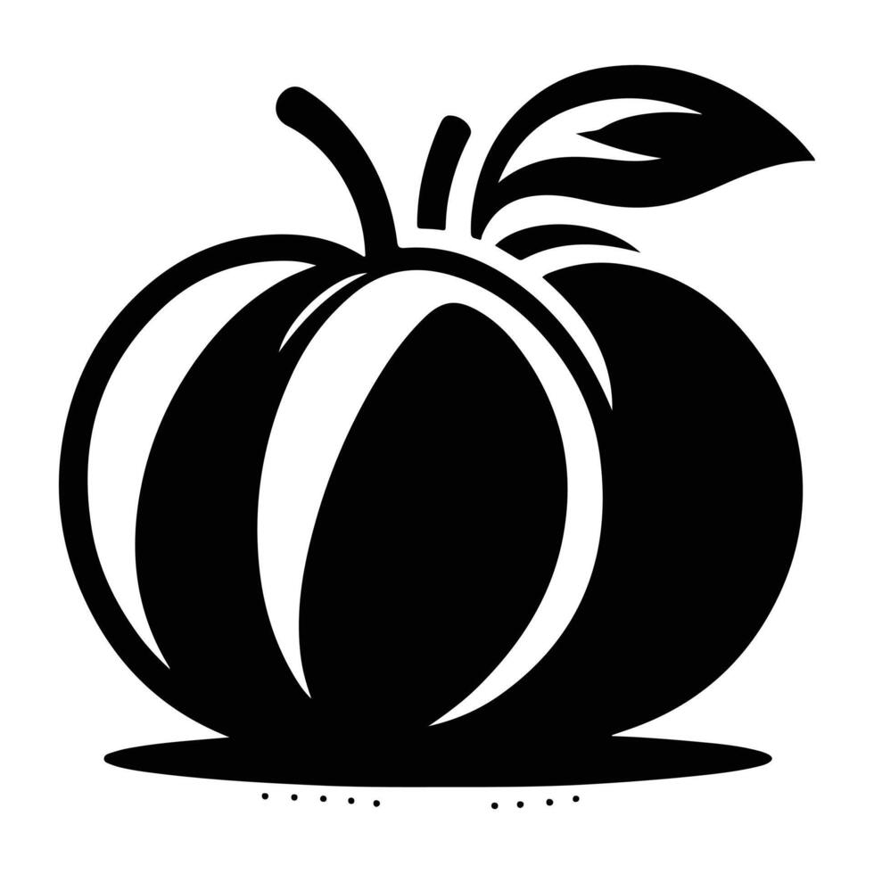 Vegan Fruit Silhouette Design Pack vector