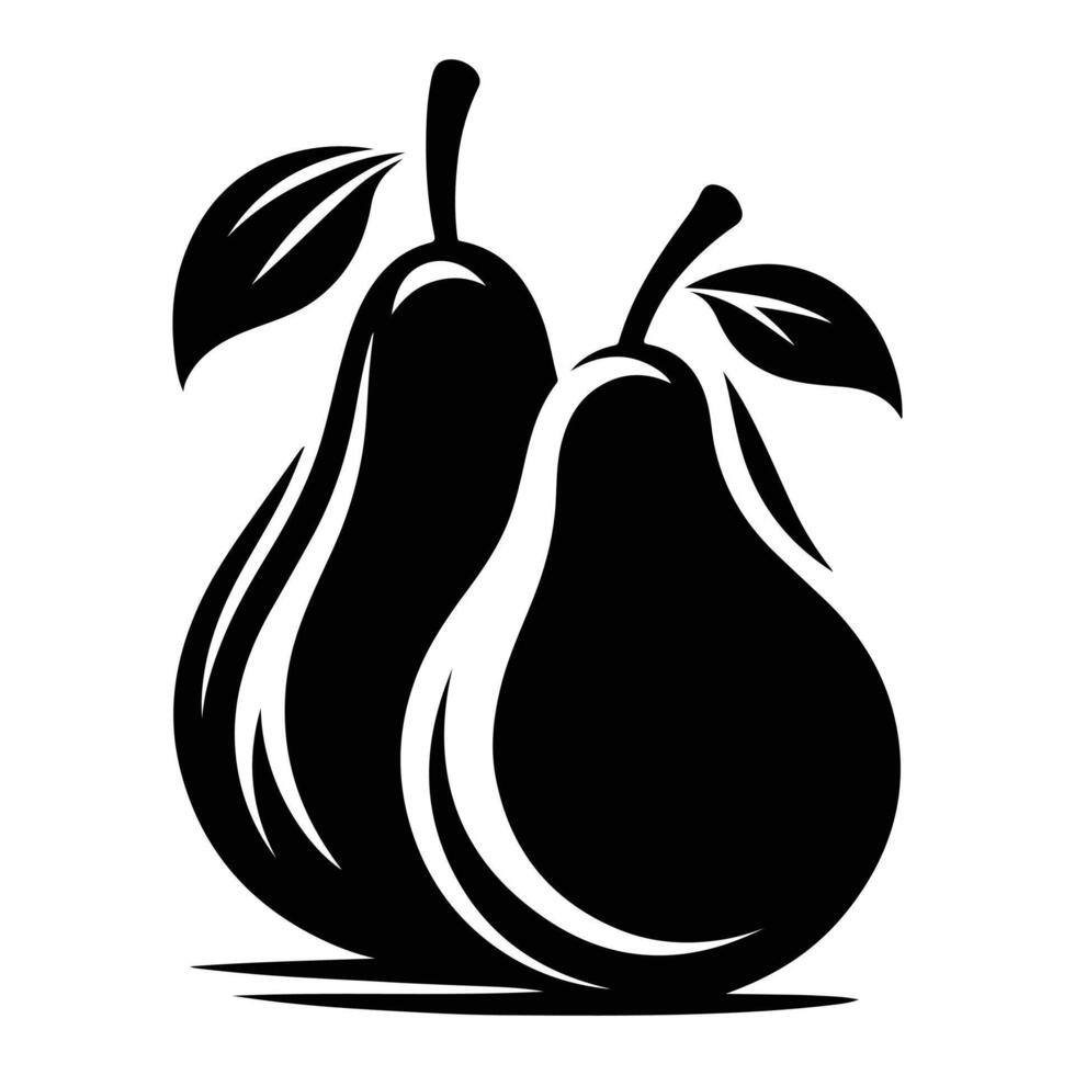 Garden Fresh Pear Drawing vector