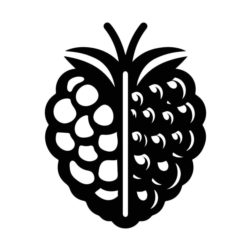 Healthy Raspberry Snack Hand-Drawn Art vector
