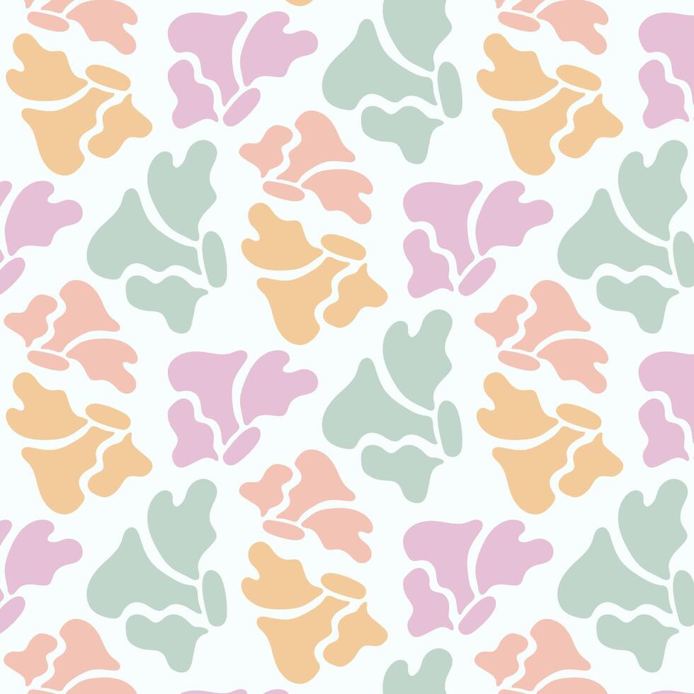Seamless floral background, abstract. Hand drawn flowers, seamless pattern. vector