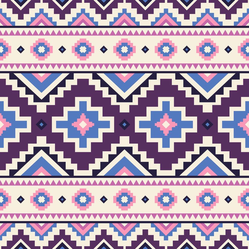 Tribal seamless pattern. Aztec geometric background. Can be used in textile design, web design for making of clothes, accessories vector