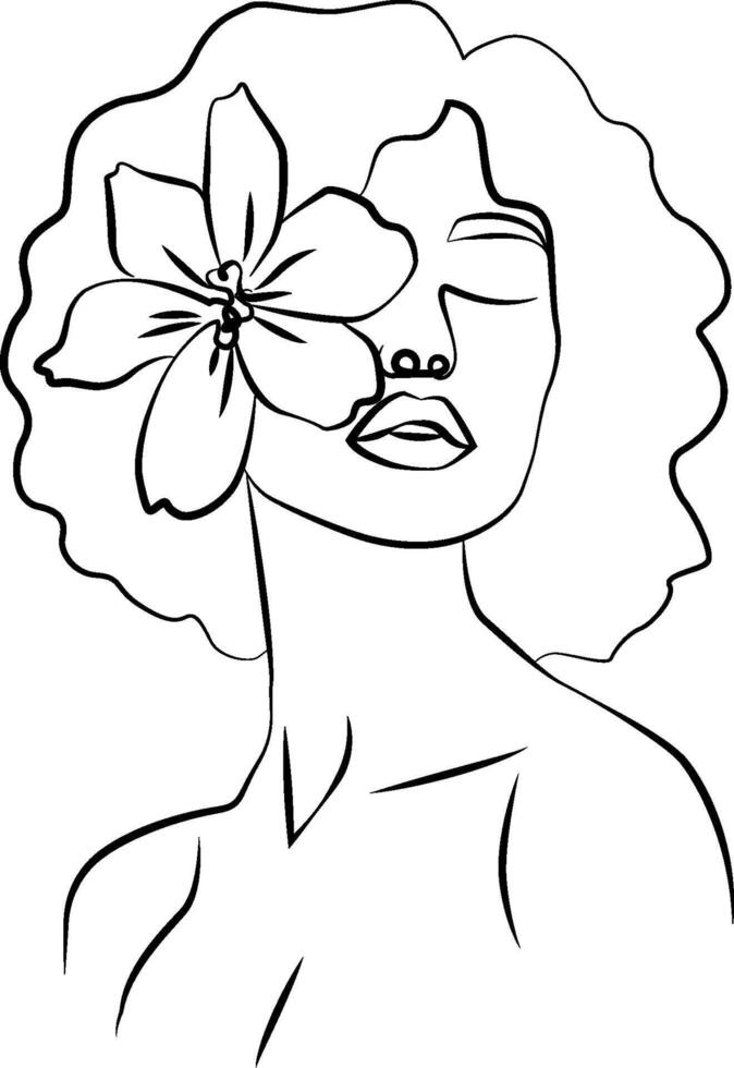 A Beautiful woman vector