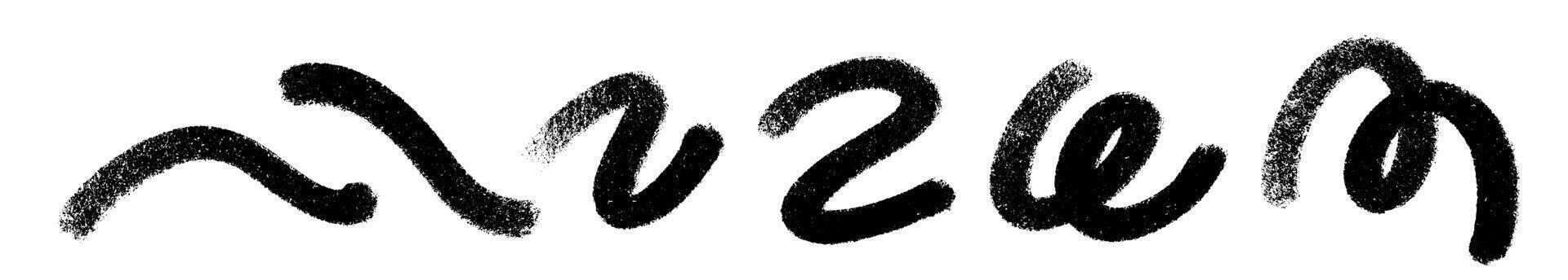 Abstract wavy thin line. Squiggle elements banner. Pattern with scribble, wiggle and undulate. isolated vector