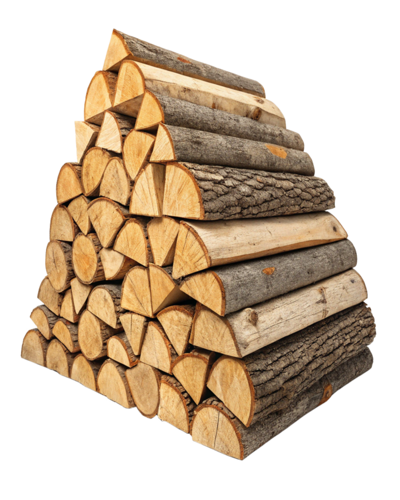 Realistic Firewood Stack Illustration png