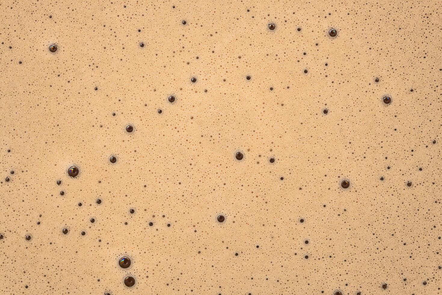 Top view macro photography of coffee foam photo