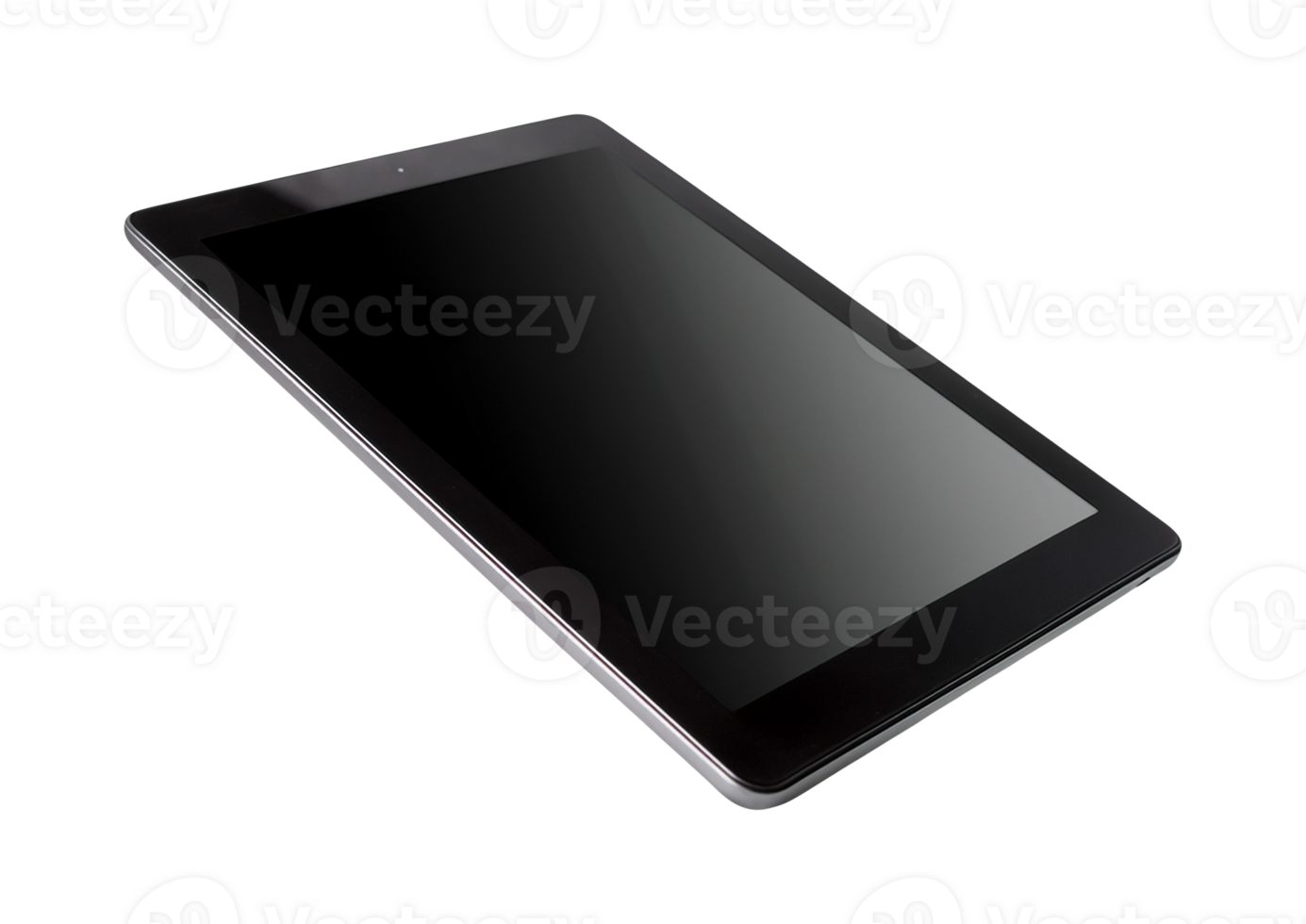 A sleek tablet with a black touchscreen png