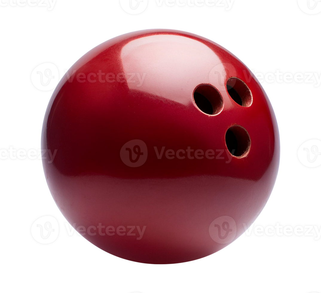 red bowling ball on a transparent background png
