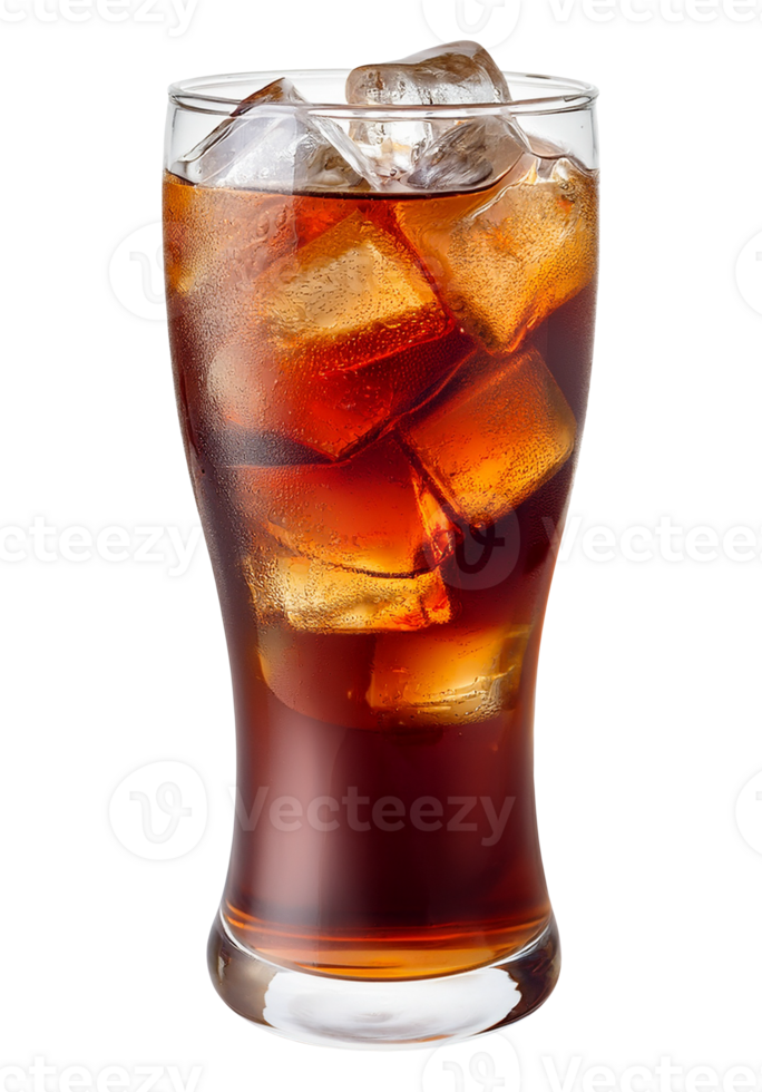 Coke ice drink isolated on transparent background png