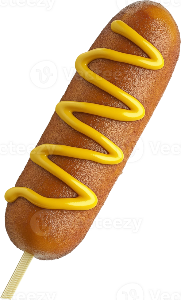 A hot dog on a stick png