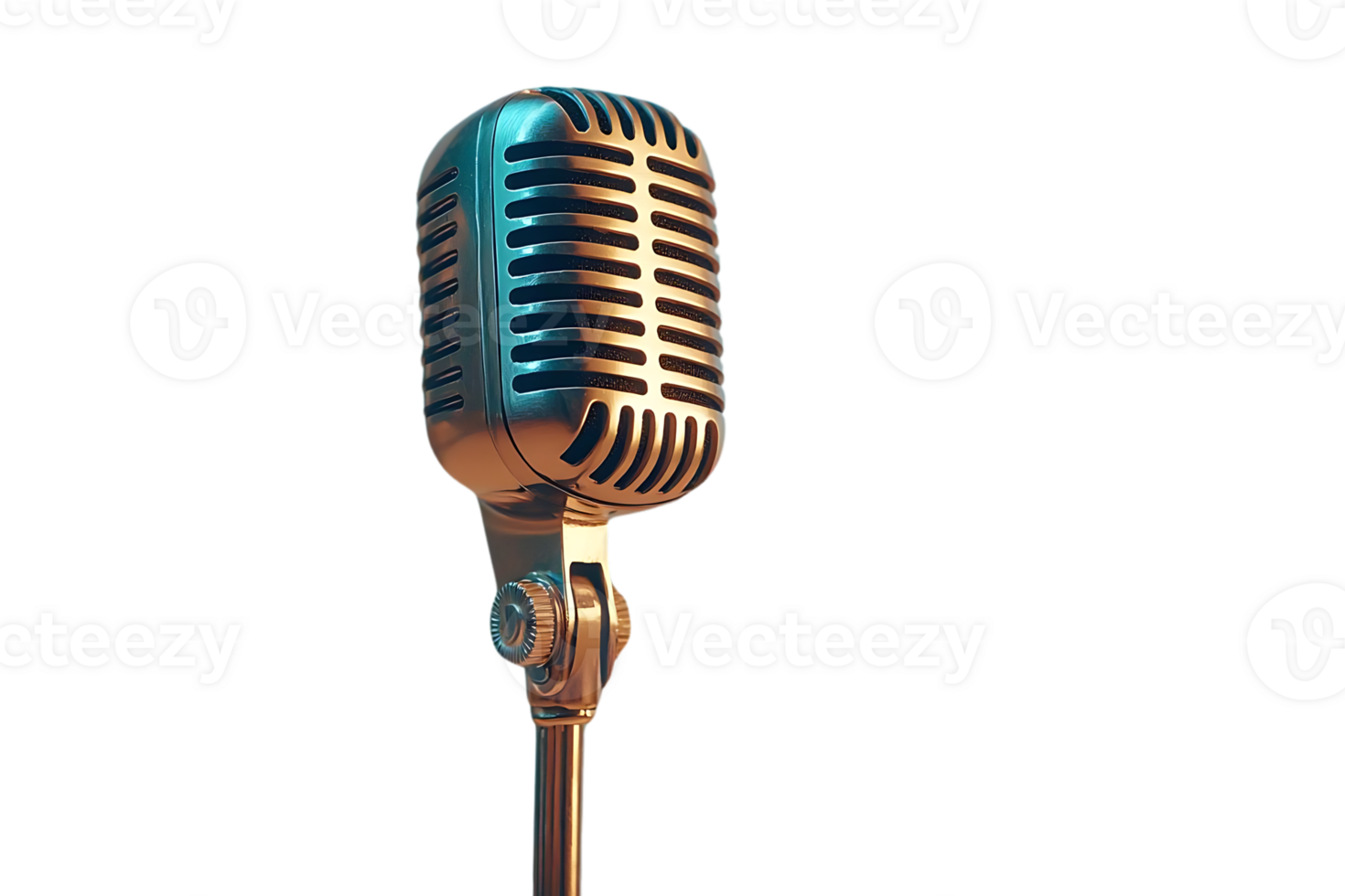 Retro Microphone, A Classic Design on Transparent Background png