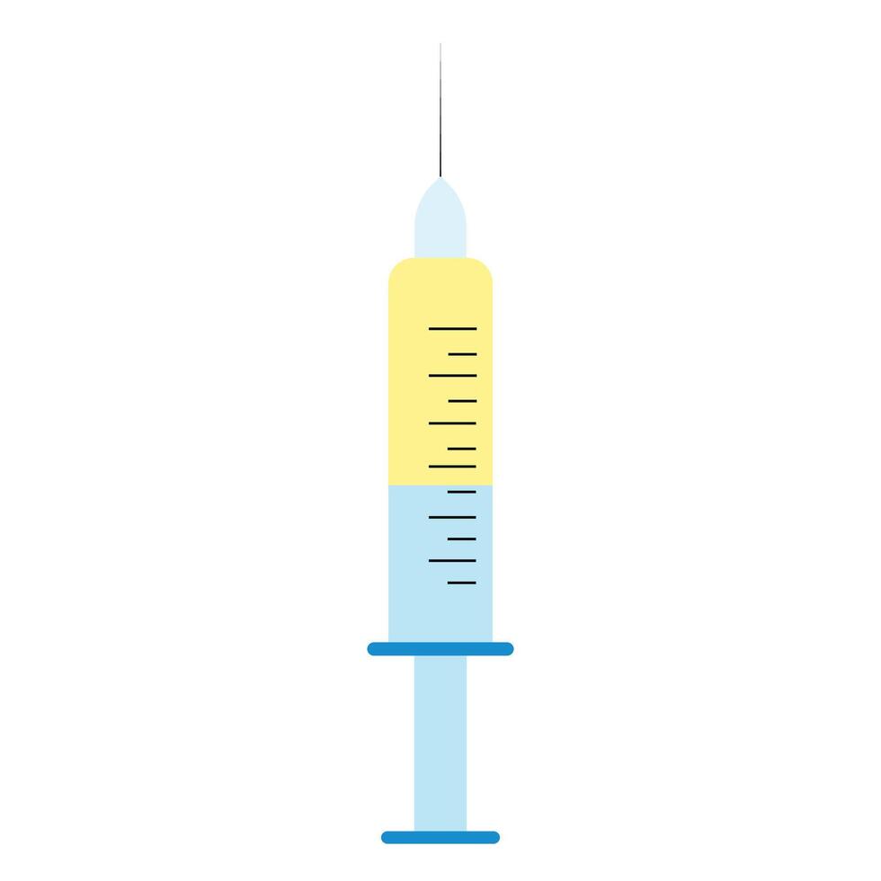 isolated syringe on a white background vector