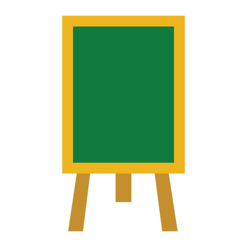 isolated standing whiteboard on a white background vector